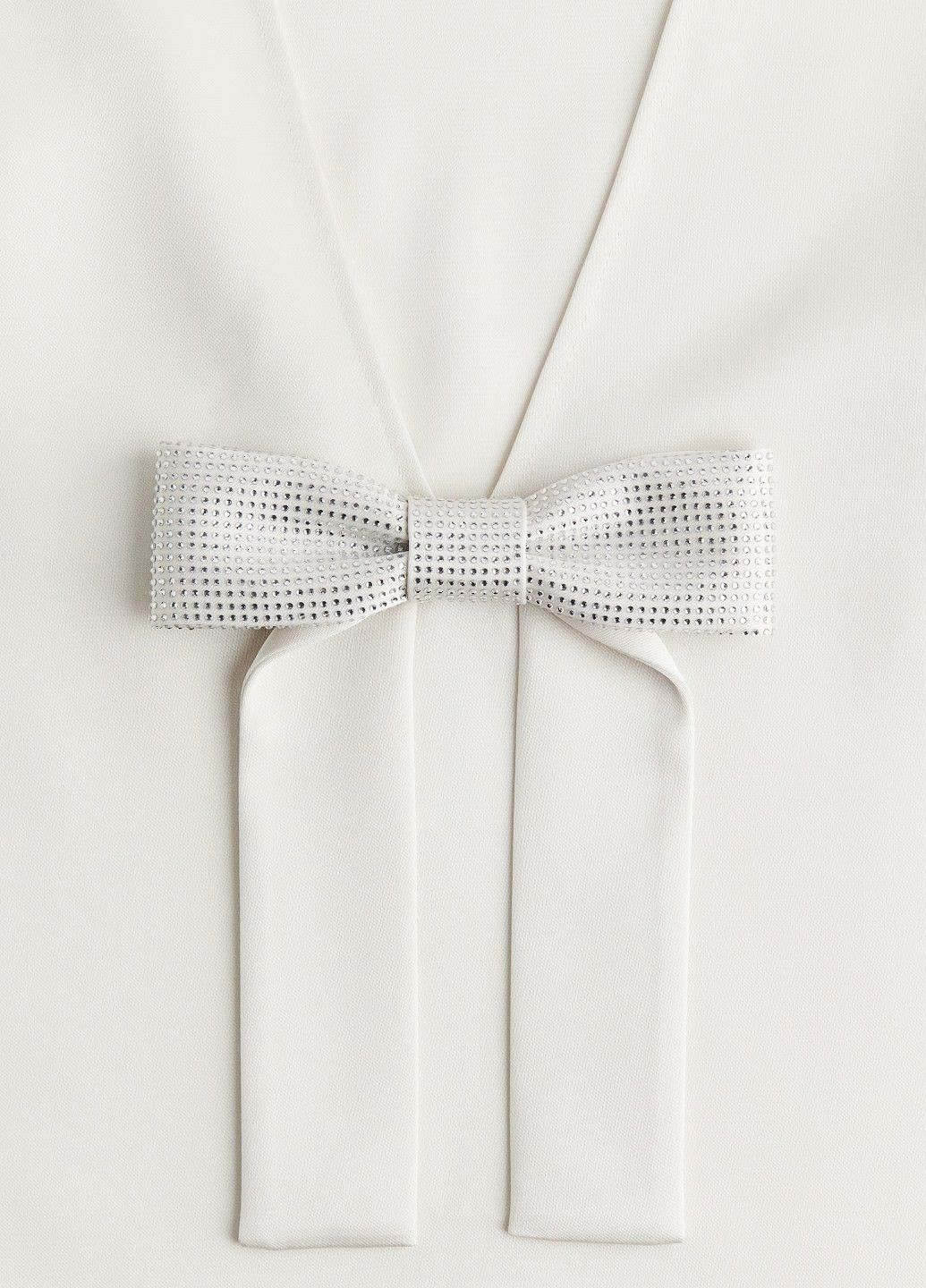 Белое праздничный платье H&M однотонное