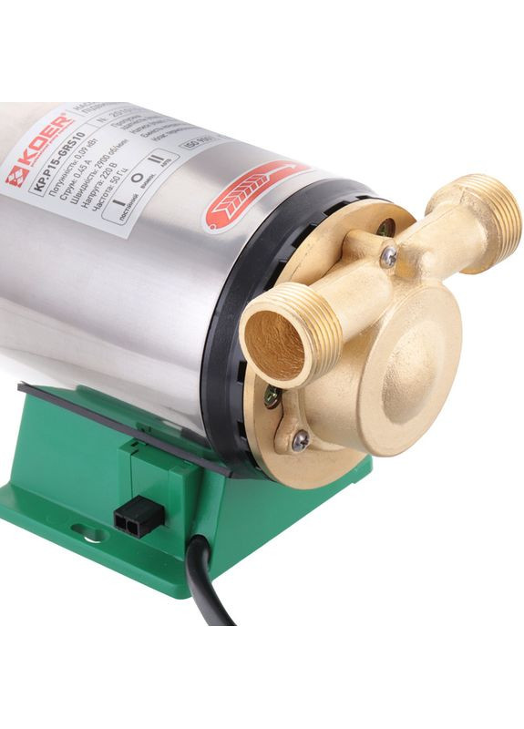 Насос підвищення тиску KP.P15-GRS10 (з гайками, кабелем і вилкою) (KP0254) KOER (321214255)