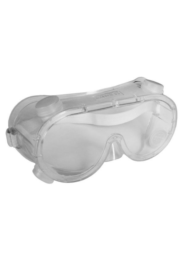 Очки защитные пластик, закрытого типа, резиновая накладка, вентиляция 69908 (20004) Werk (292632324)