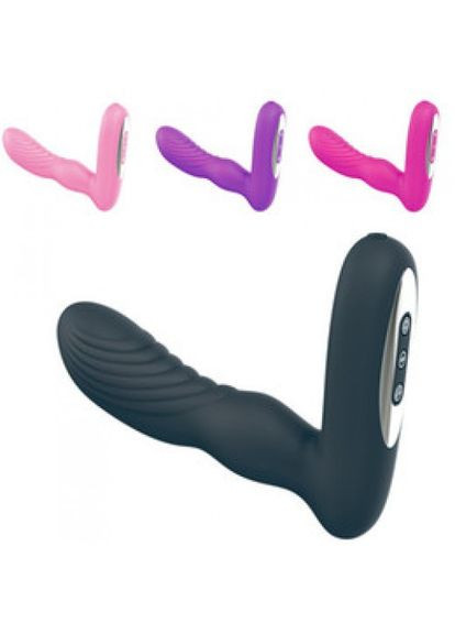 Массажер простаты Roger 7 на аккумуляторе с дистанционным пультом управления Черный Lovetoy (303910864)