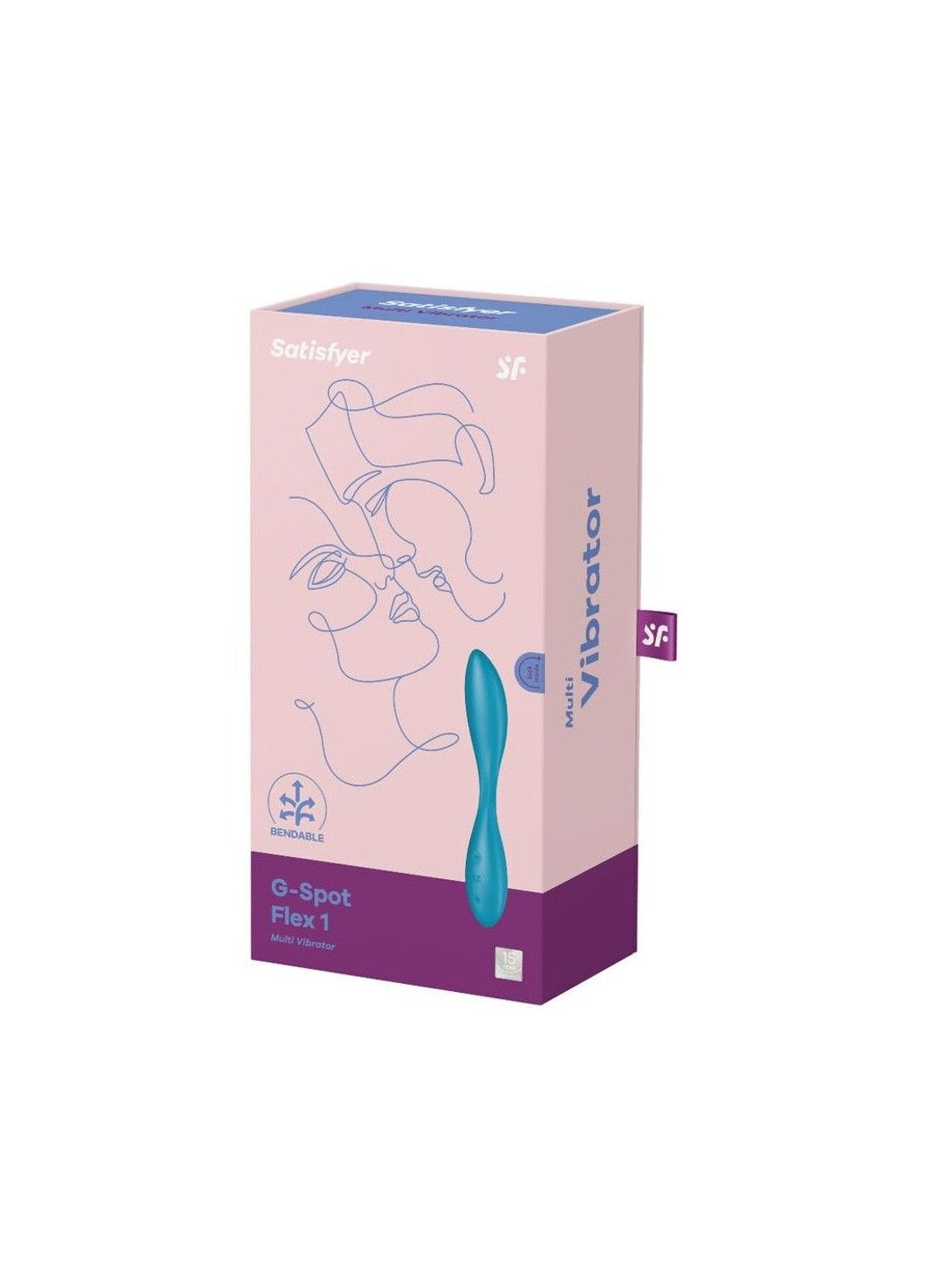 Універсальний вібратор G Spot Flex 1 гнучкий стовбур із фіксацією положення вібромасажер для глибокої стимуляції Satisfyer (298349744)