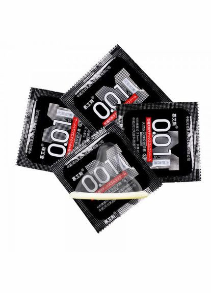 Black з підвищеною кількістю змазки 0,01 мм, 10 шт - CherryLove Muaisi (293149633)