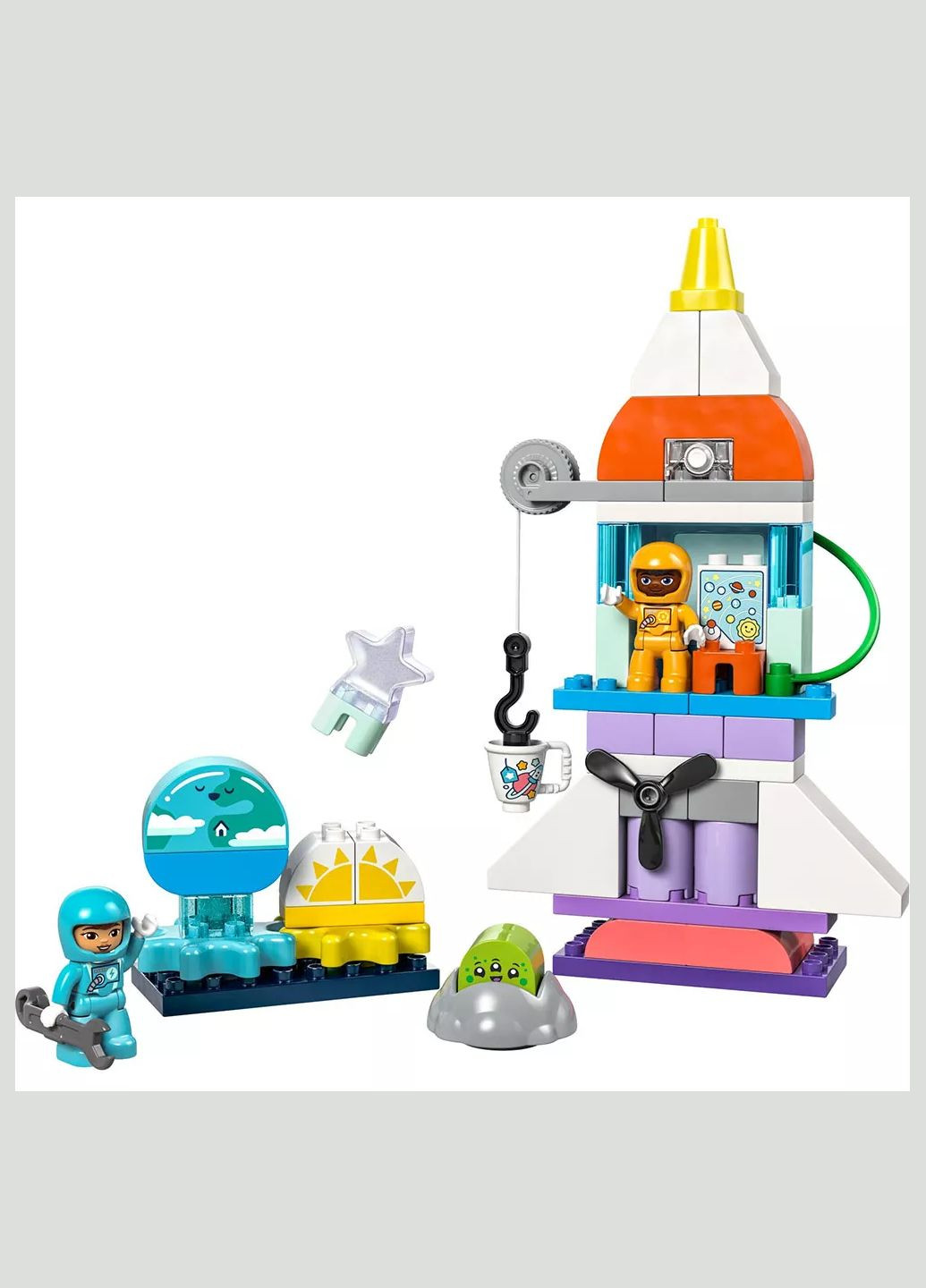 Конструктор Duplo 3в1 Пригоди на космічному шатлі (10422) Lego (333252424)