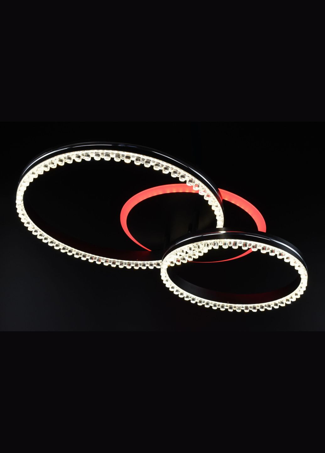 Люстра світлодіодна стельова LED світильник для квартири на стелю лед з пультом 26522 Чорний 12х40х61 см. Sunnysky (364758451)