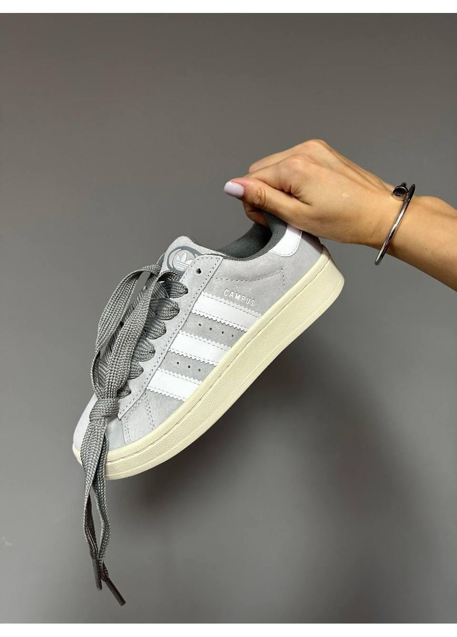 КРОСІВКИ ЖІНОЧІ ADIDAS CAMPUS 00S LIGHT GREY АДІДАС КАМПУС No Brand сірі демісезони (368867426)