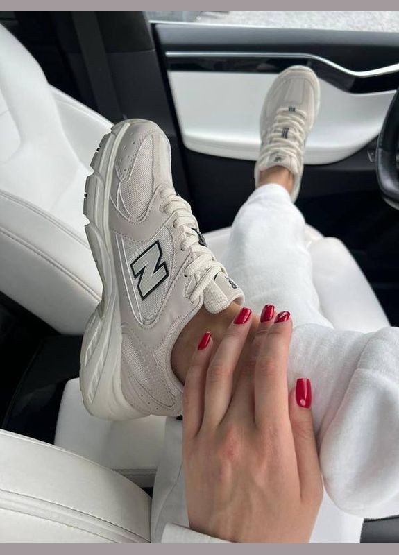 Женские кроссовки New balance 530 cream бежевые No Brand бежевые демисезоны (334676168)
