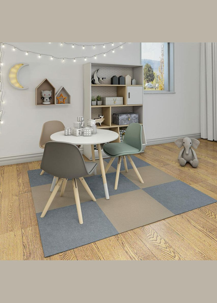 Самоклеящаяся плитка под ковролин бежевая 600х600х4,5мм SW-00001290 Sticker Wall (300242284)