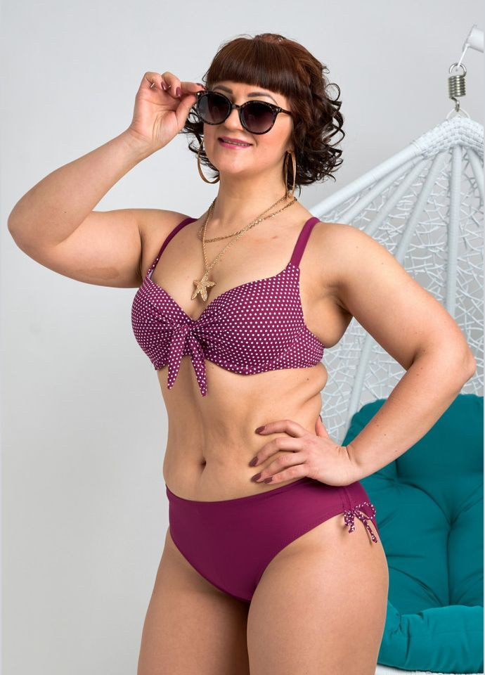 Бордовый летний купальник samegame 3283-3 Alenka Plus