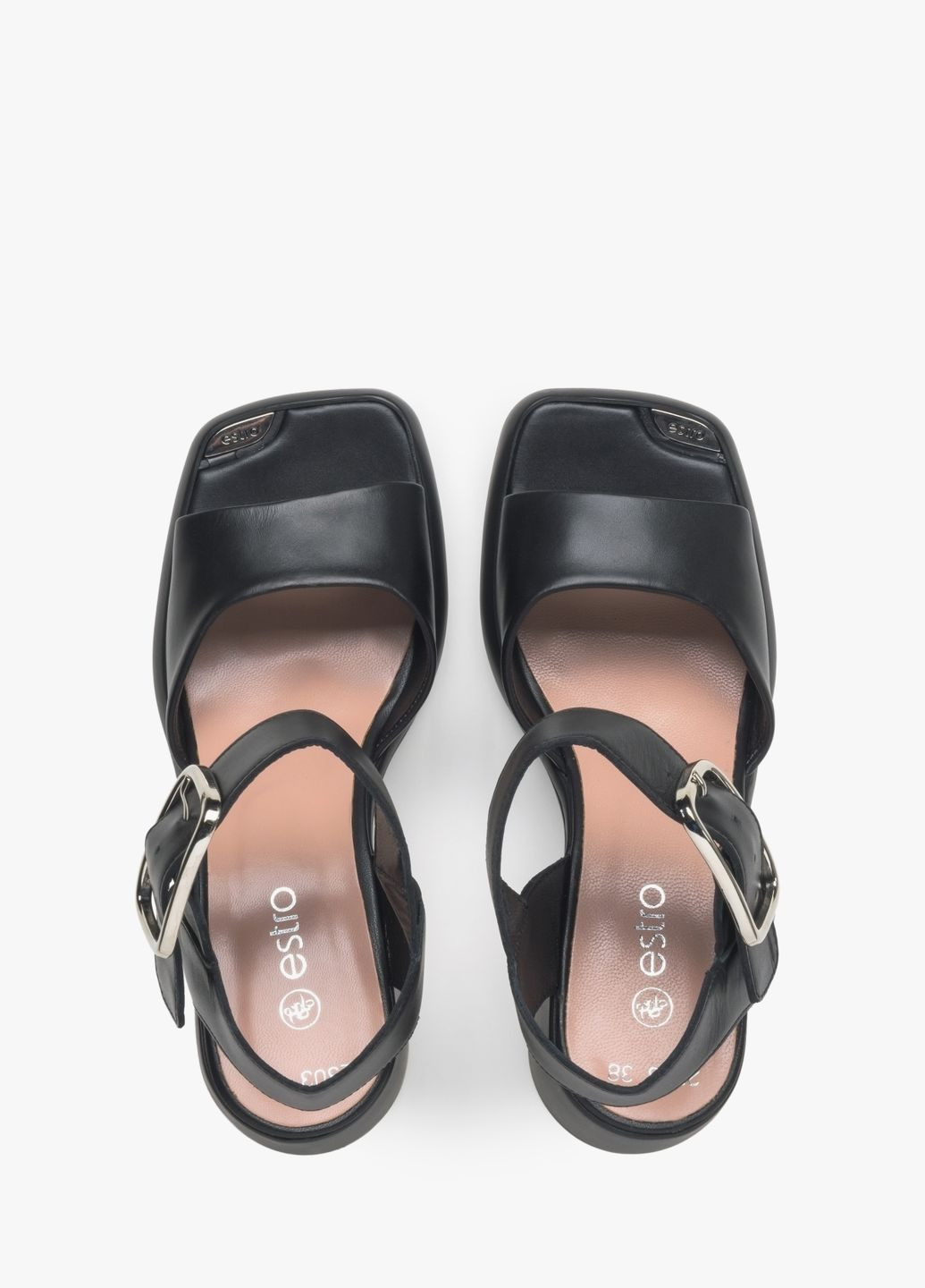 Босоніжки, колір чорний Estro (323529063)