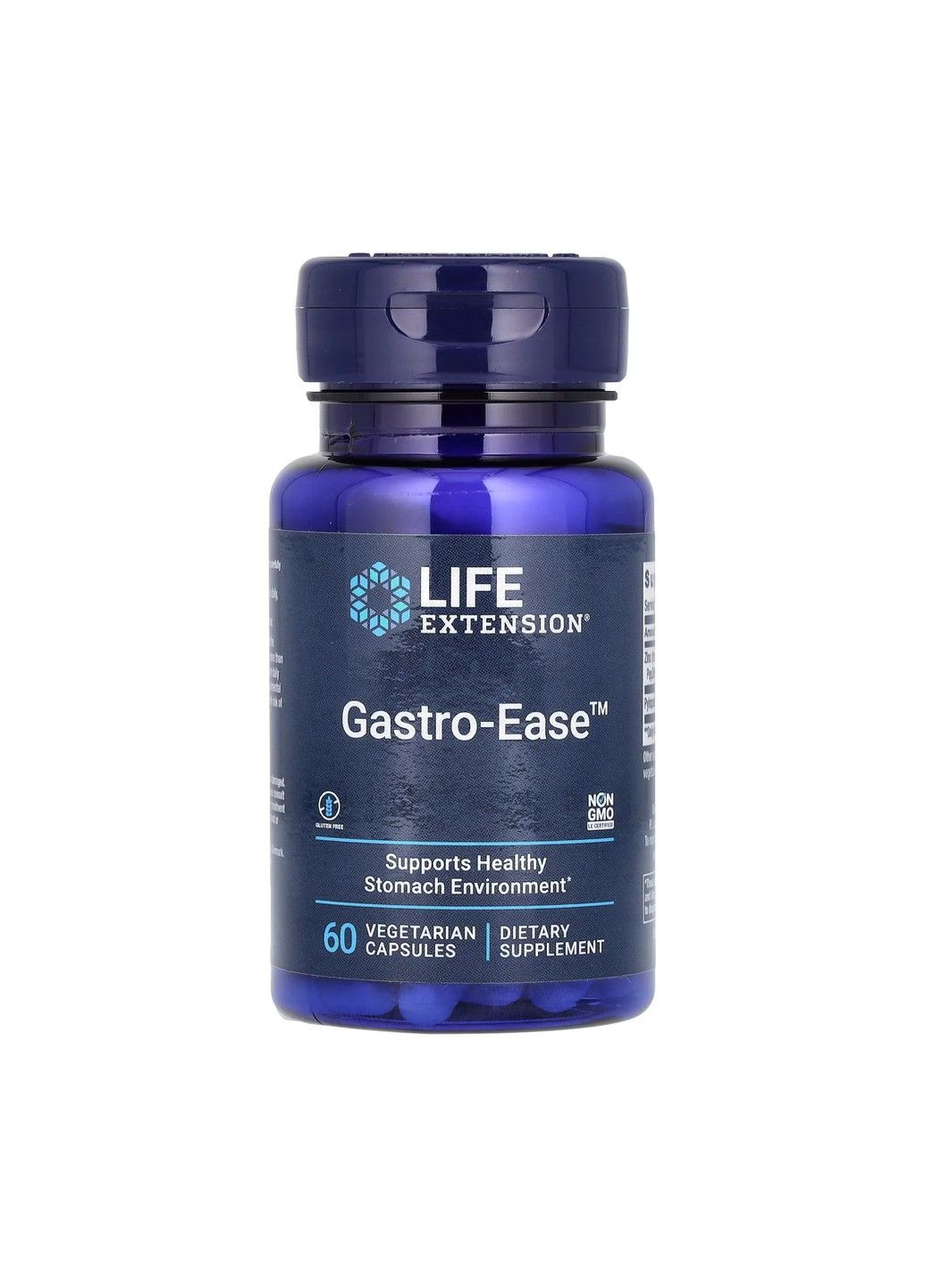 Комплекс для Покращення Травлення Gastro-Ease™ - 60 caps Life Extension (285790093)