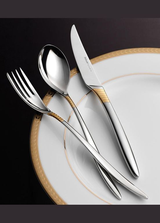 Столовые приборы Mamba Gold 24 предмета на 6 персон Hisar (297366472)
