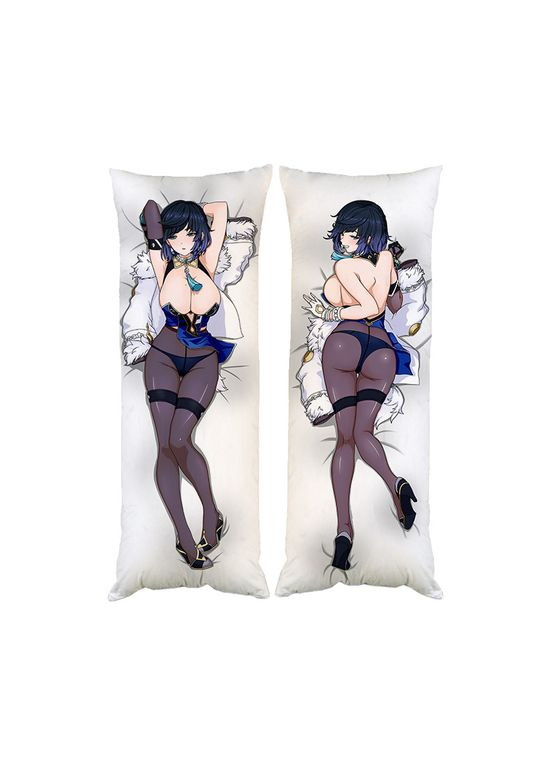 Подушка объятия дакимакура Есть Лань Геншин импакт Genshin Impact двухсторонняя 40х100 см (dk0255) No Brand (326997205)