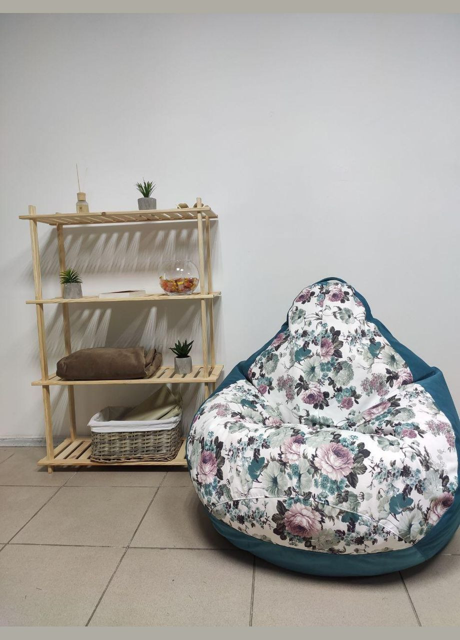 Крісло - мішок груша, L - 120х90 Katania 1+Багіра 11835 SkyPuff (361257073)