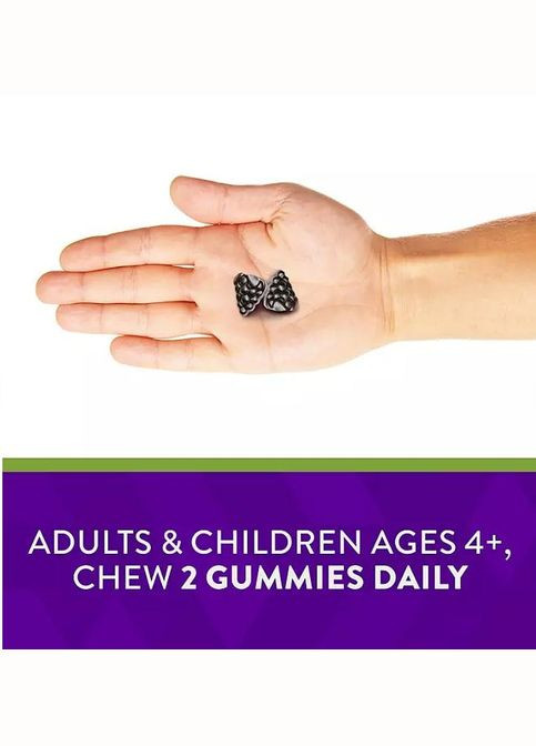 Імунна підтримка Sambucus Immune Gummy 3200 мг із вітамінами C,D і Zn 120 жувальних пастилок Nature's Way (320800940)