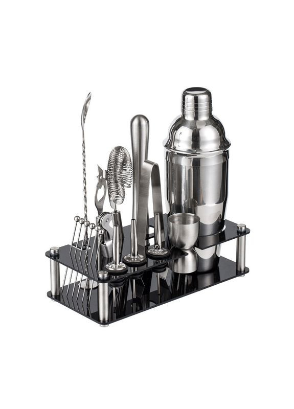 Набір для бара МС-18 з 19 предметів із підставкою інвентар бармена 28 шт. Youchen (335365866)