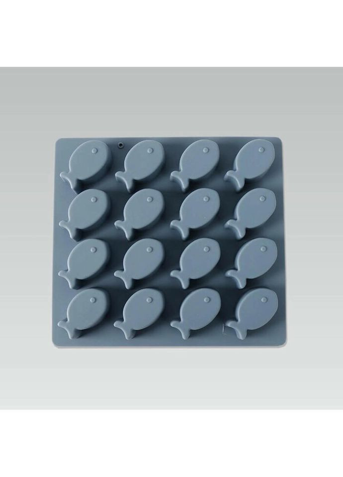 Форма для льда и шоколада Рыбки MR-1061 16х14,5х1,9 см синяя Maestro (296910873)