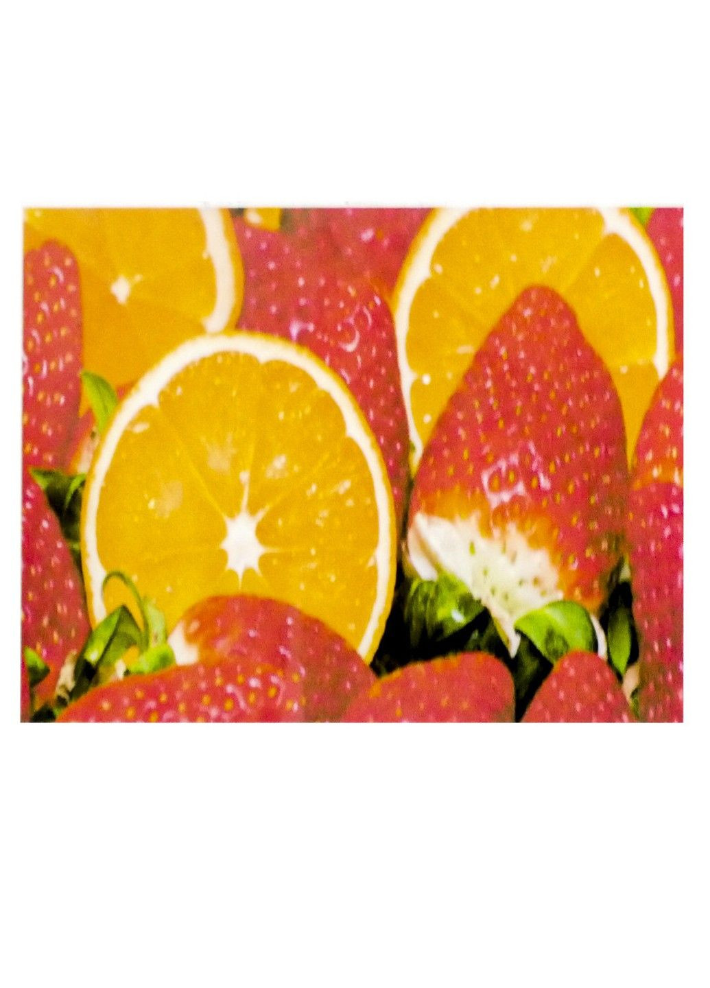 Алмазна вишивка "Фруктова спокуса" натюрморт Апельсини та полуниця повна викладка мозаїка 5d набори 30х40 см No Brand (332208376)