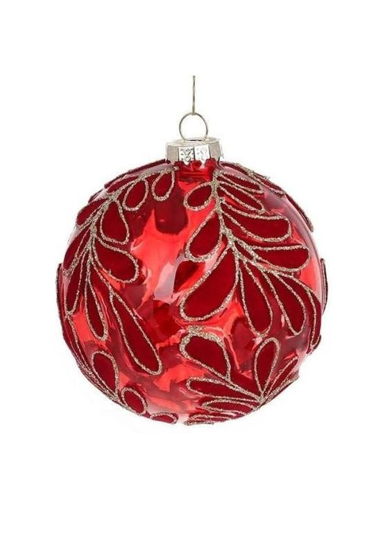 Набір скляних кульок 10 см. 4 шт. 11748 Flora (360639750)