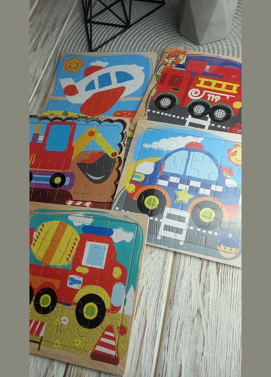 Пазли 9, 15,16 детали дерев'яні дерево сортер пазли іграшки No Brand (345742850)