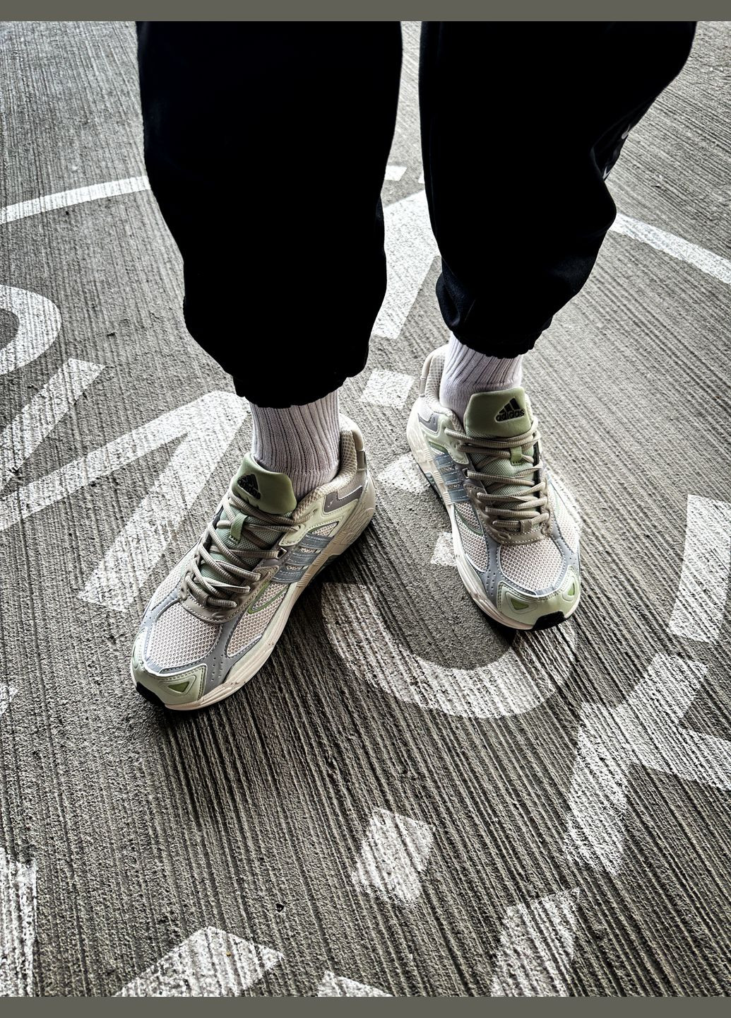 Бежеві всесезон кросівки чоловічі adidas response x bad bunny cream beige grey | адідас респонс бежеві сірі No Brand