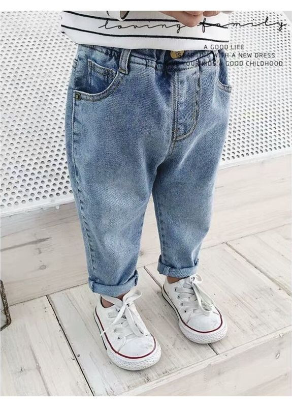 Джинси для дівчинки, сезон весна - осінь No Brand (349444728)