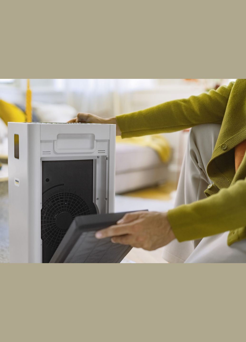 Очисник повітря AF 50, 50м2, 520м3/год, дисплей, 2 HEPA фільтри, 4 режими, інд. забр-ння, KARCHER (315143858)