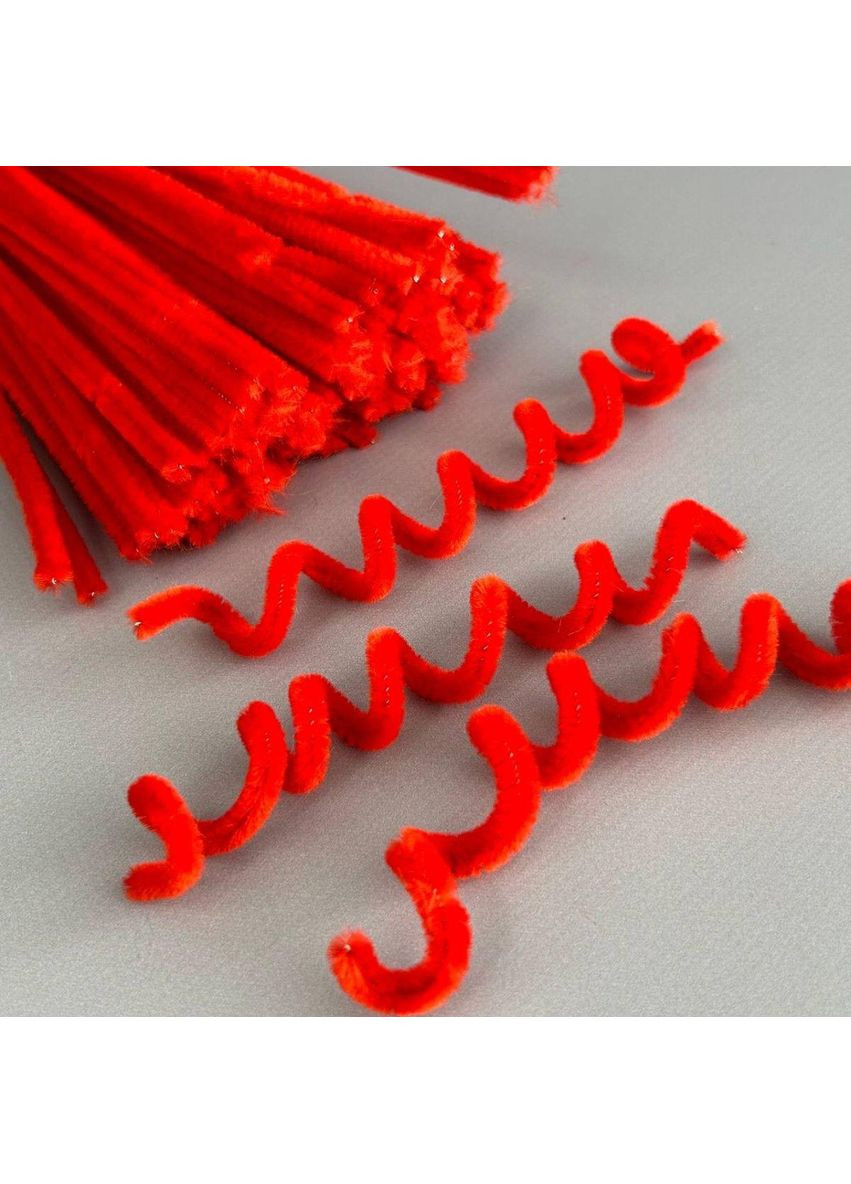 Пухнастий дріт (синель) 30 см - червоний Plus-plus (354793859)