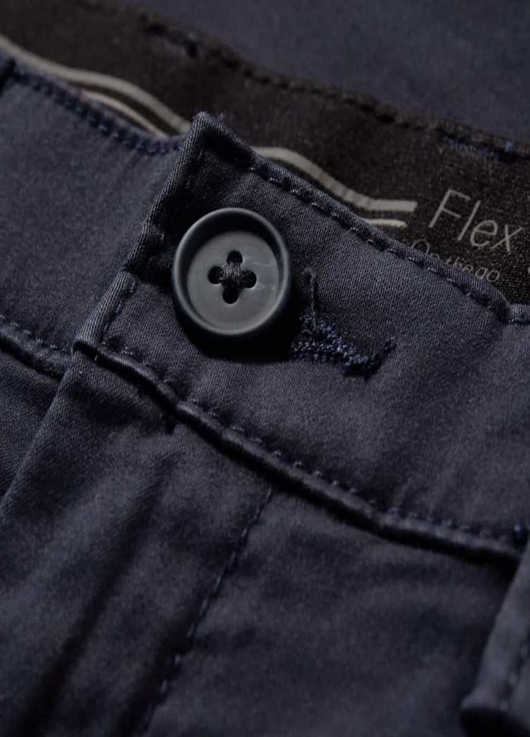 Темно-синие повседневный демисезонные прямые брюки C&A