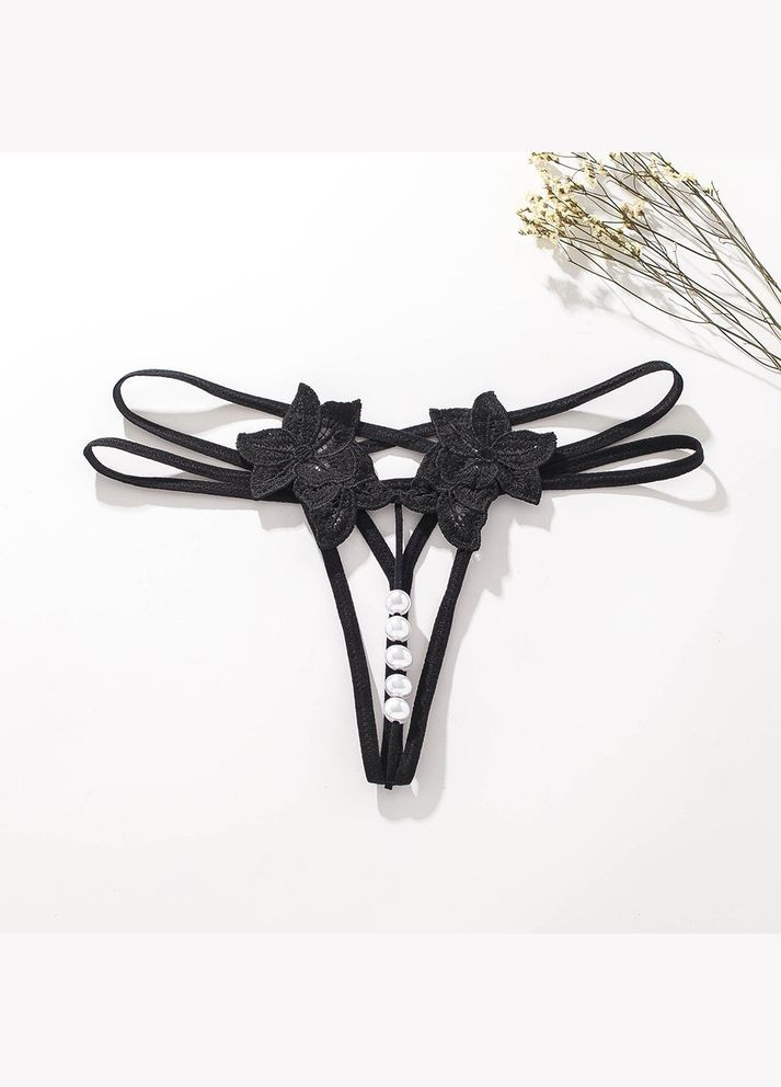 Жіночі трусики стрінги з перлинами (арт.8034) No Brand (346121439)