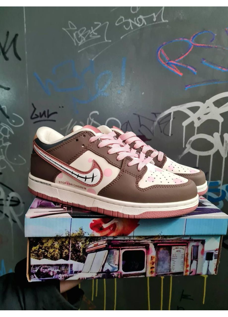 КРОСІВКИ ЖІНОЧІ NIKE DUNK LOW SWEET TOOTH CUSTOM НАЙК СБ ДАНК No Brand білі демісезони (367167074)