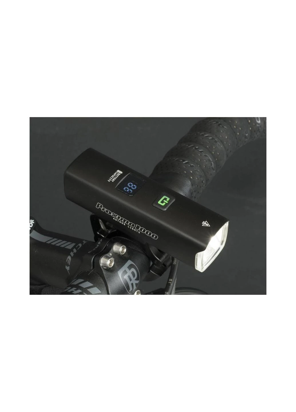 Фонарь передний PROXIMA 1000 lm/HB 22-38 mm USB Alloy, черный Author (369651410)