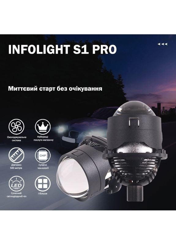 Комплект лінз S1-Pro BI-LED Infolight (360561287)
