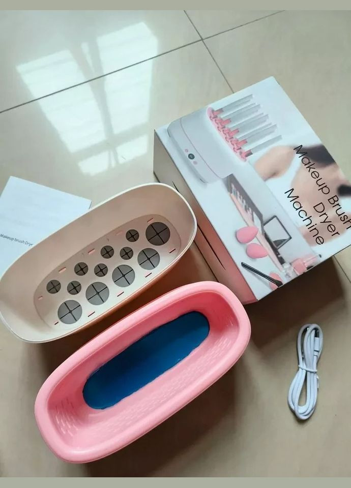 Електрична сушарка для пензлів макіяжу LY-610 з 12 отворами та контролем температури Good Idea (306557441)