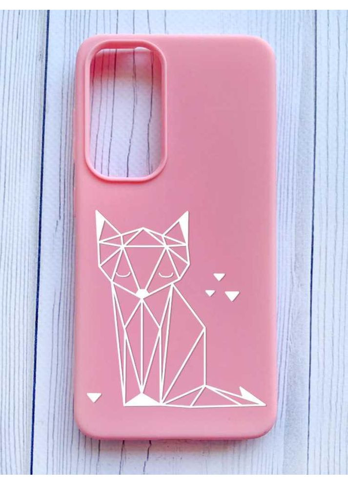 Матовий рожевий чохол на Samsung Galaxy A35 (A356) Лисиця (принт 127) Creative (355403739)