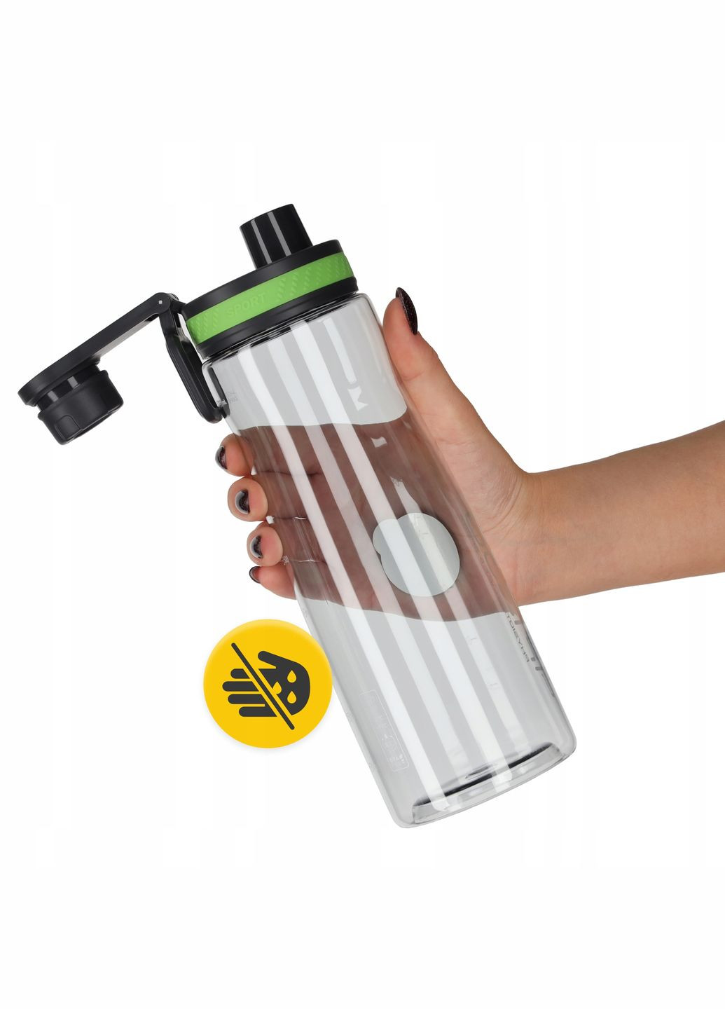 Пляшка для води спортивна 850 мл Green (P-5905973403801) 4FIZJO (316275405)