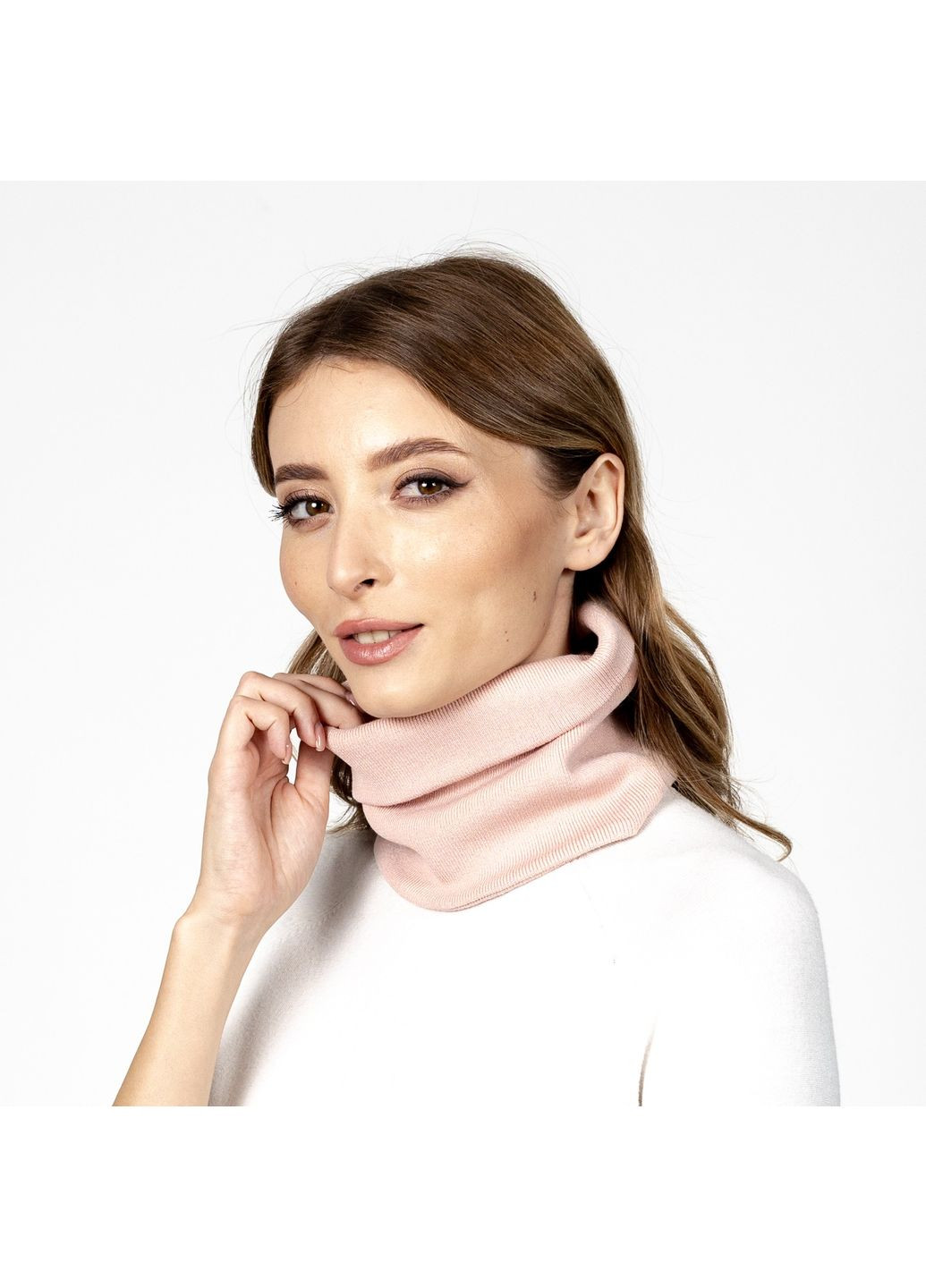 Бафф женский вискоза бежевый ESTER LuckyLOOK 586-178 (322792607)