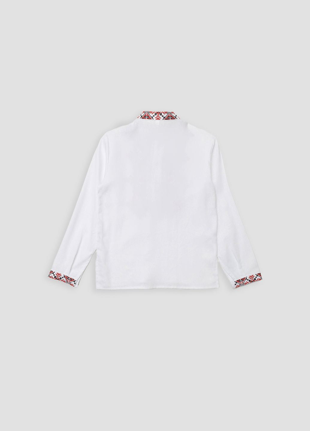 Біла вишиванка для хлопчика колір білий цб-00271160 поплін (322094840)