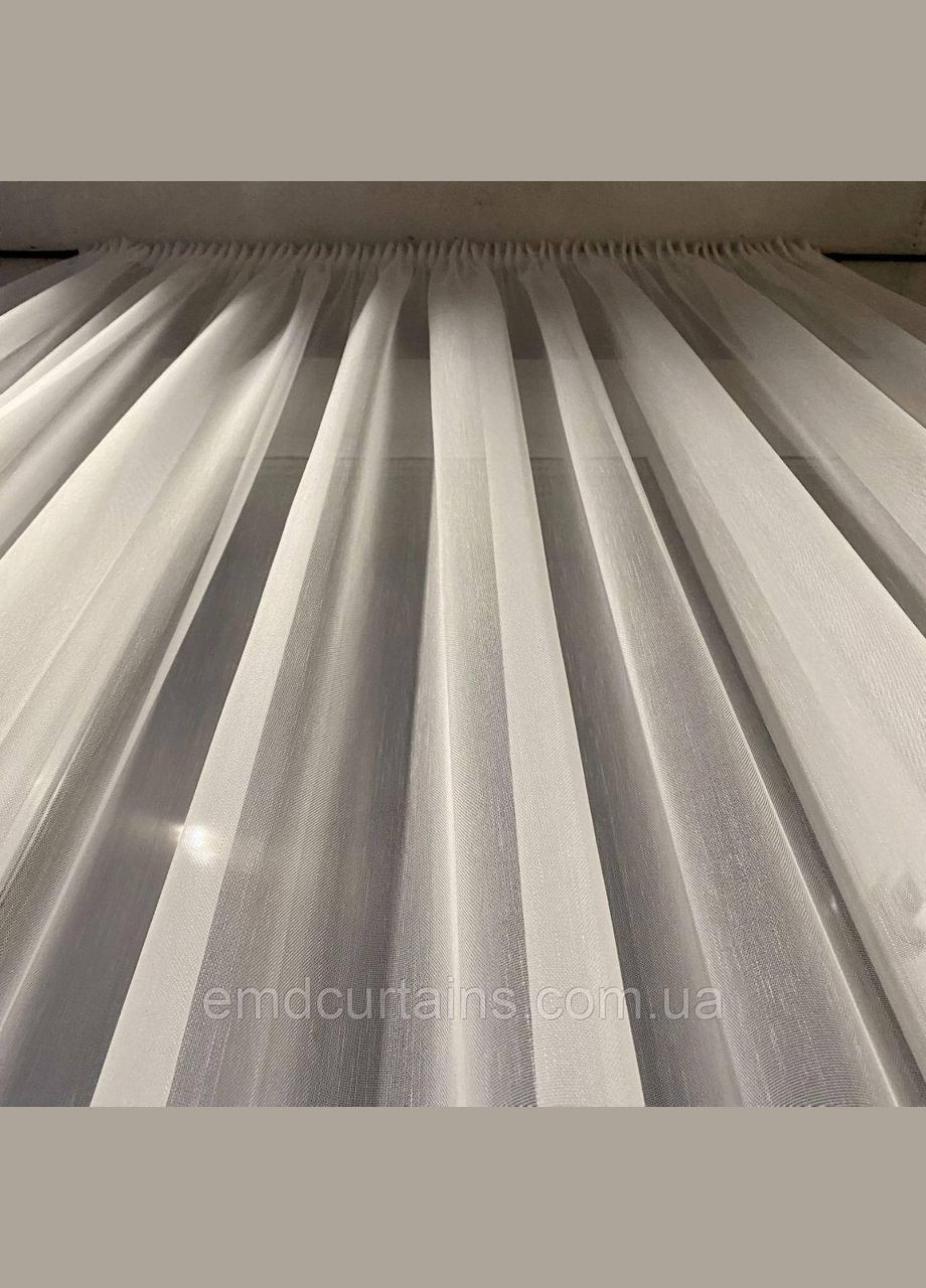 Комплект шторы 2шт с подхватами 220х250 см микровелюр Розово-пудровый тюль бамбук 400 см Тепло-белый No Brand (337356211)