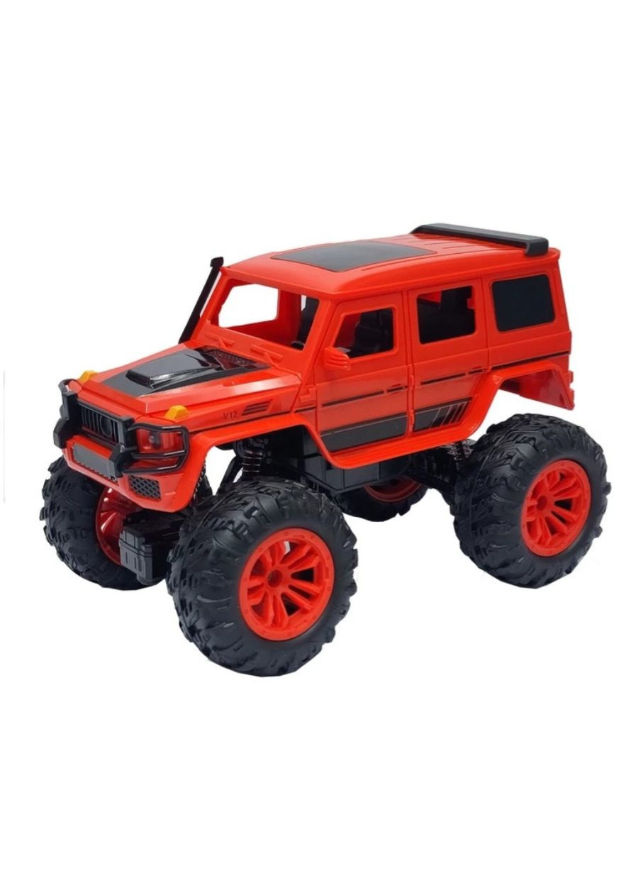 Джип на радіокеруванні SH091-509B акумулятор масштаб 1:16 світло амортизатори надувні колеса 22 см Червоний No Brand (367078465)