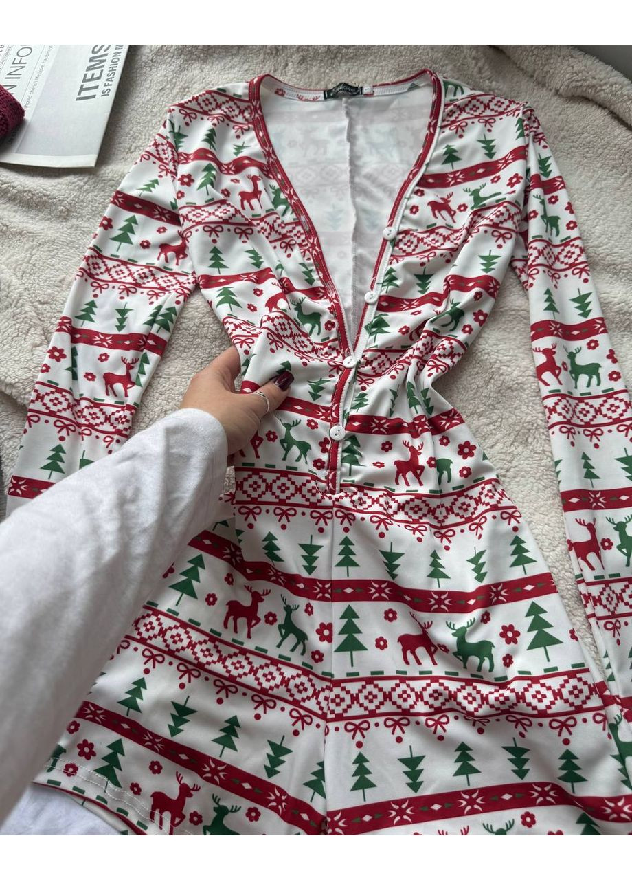 Зеленая всесезон праздничный комбинезон для дома — замеры в описании комбинезон Vione