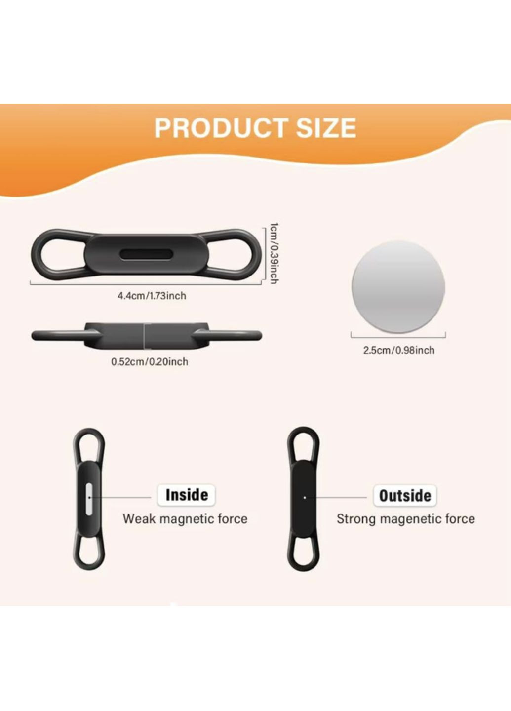 Магнитный органайзер-держатель для кабеля ручек и стилусов 1 шт. Lencent (355889256)