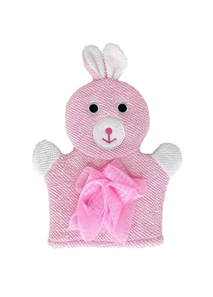 Мочалка-перчатка "Зайка" цвет розовый ЦБ-00228491 Megazayka (282925256)