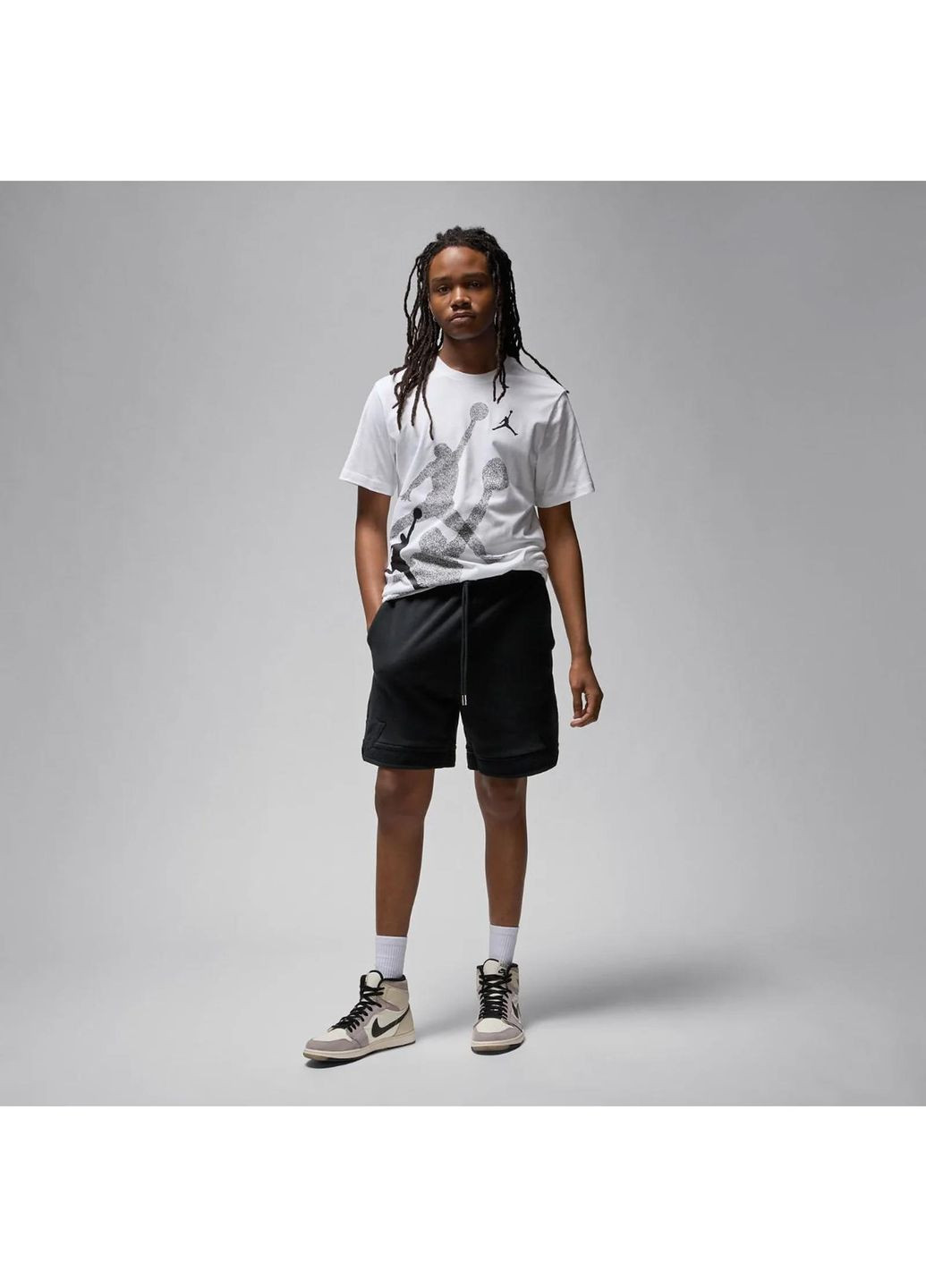 Біла футболка чоловіча brand ss hbr crew (fn6025-100) Jordan