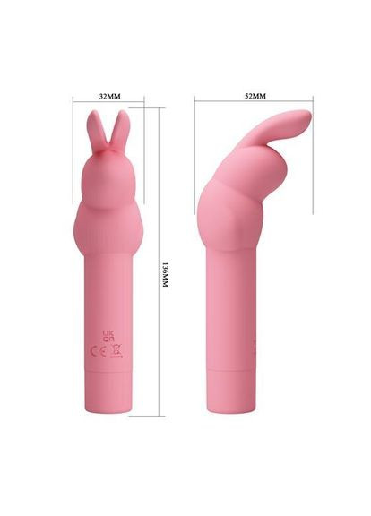 Вібратор, 10 режимів вібрації- Pretty Love Gerardo Vibrator Light Pink Drive LyBaile (322535905)