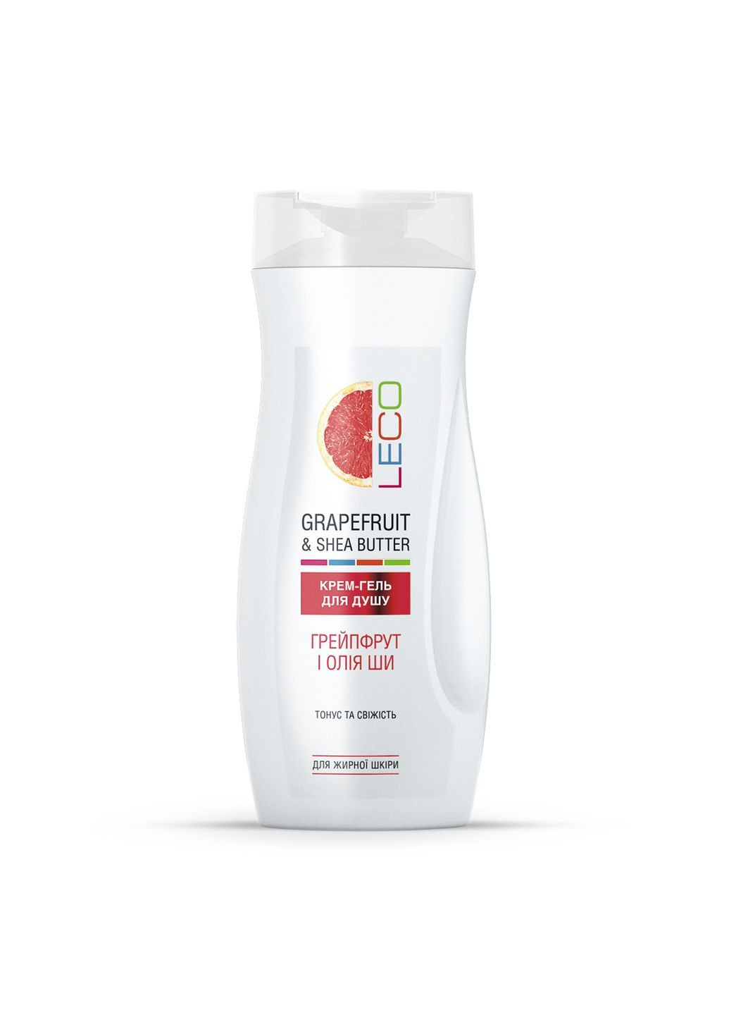 Крем-гель для душу "Грейпфрут і олія ШИ", 250 мл Leco (363058832)