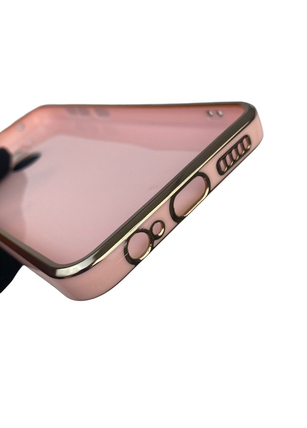 Чехол для Redmi Note 9 с кольцом MagSafe с золотой окантовкой на сяоми редми нот 9 пудровый gs1 Xiaomi (366230579)