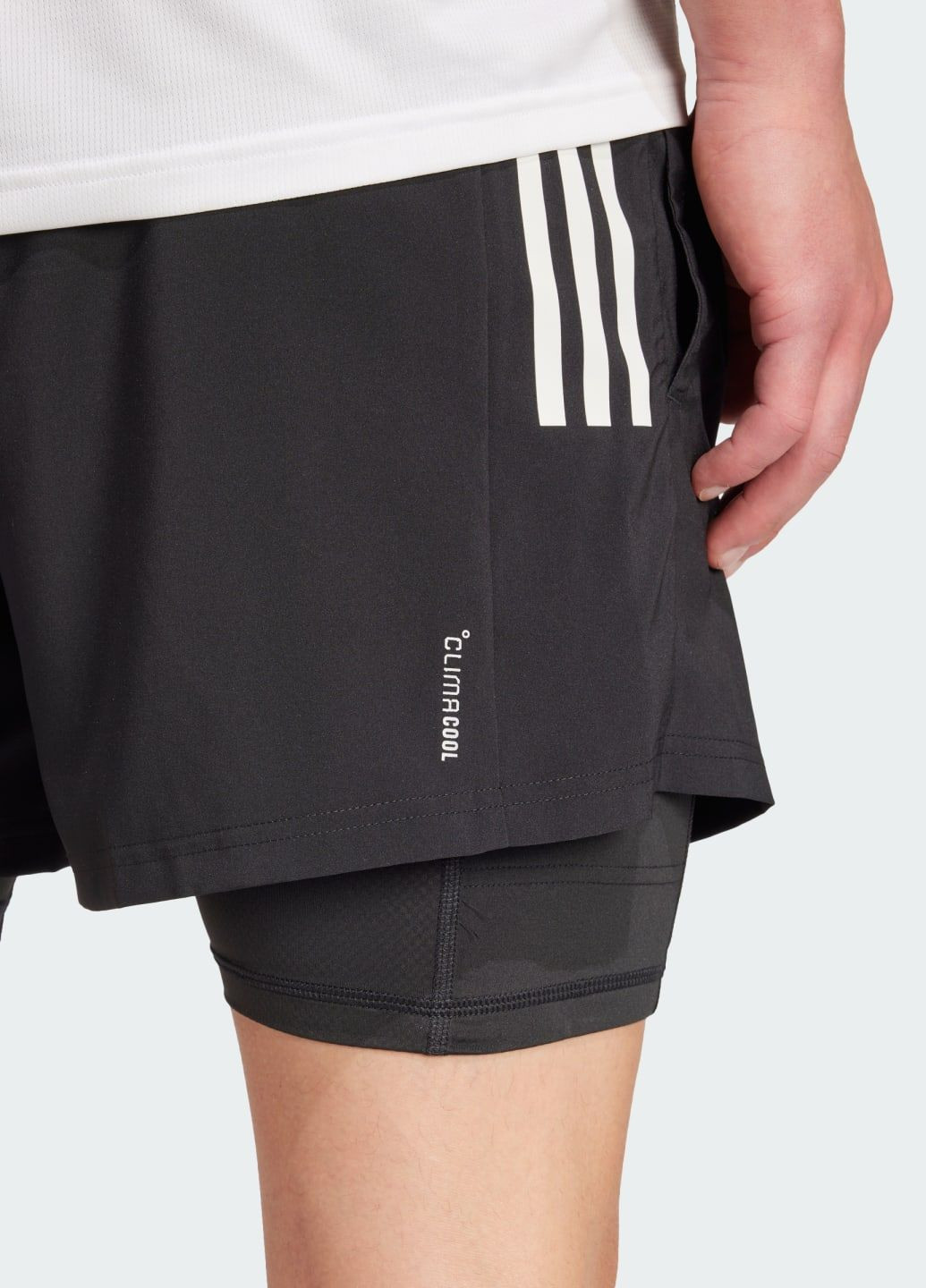 Шорты Own the Run CLIMACOOL 2-in-1 5-Pocket adidas (339604247)