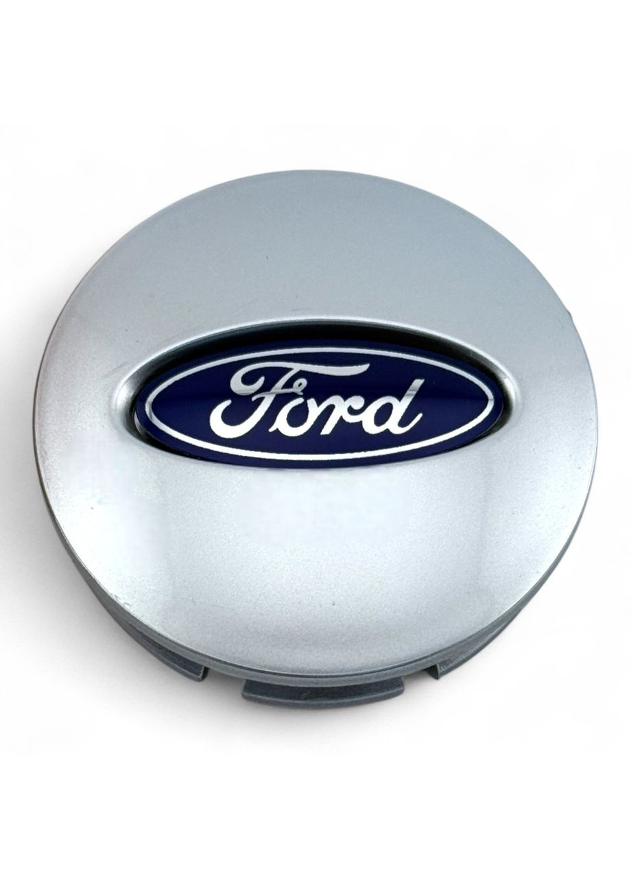 Колпачки в диски Ford 65/58 мм заглушки для дисков Ford серебряный мат (4 штуки) No Brand (364959026)