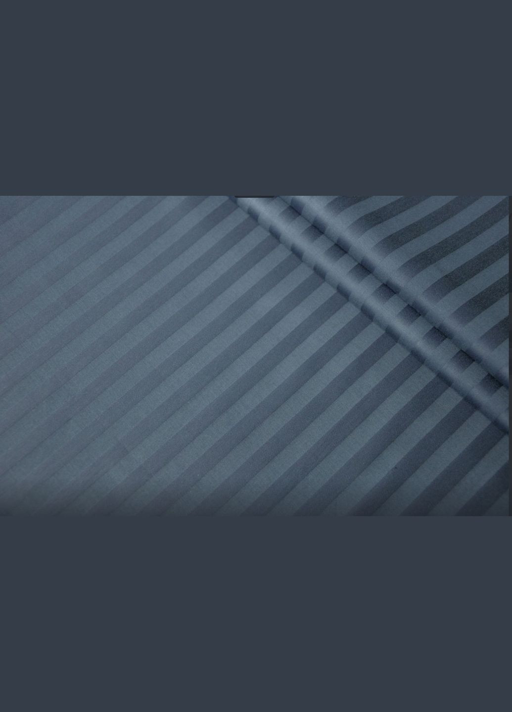 Комплект постельного белья из хлопка Полуторный 145х215 см Страйп Сатин Сиреневый No Brand (321965836)