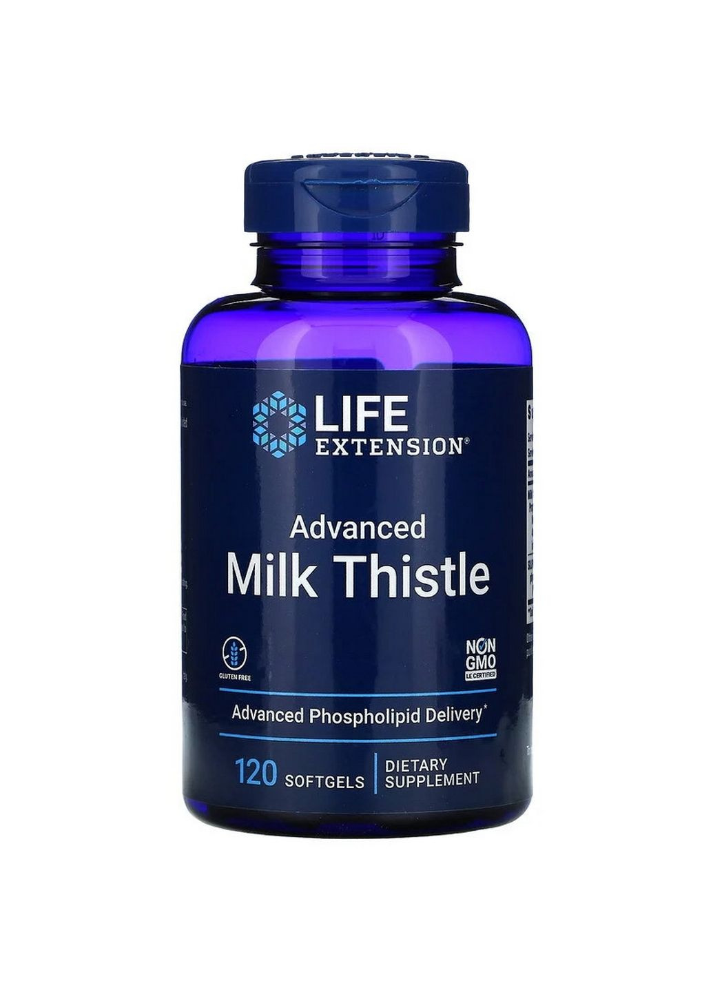 Натуральна добавка Advanced Milk Thistle, 120 капсул Life Extension (293338003)